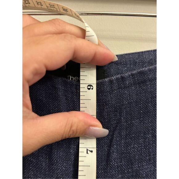 Theory Terena B Wide-Leg Linen Pants size 0 minimalist natural fiber nautical - Picture 8 of 10